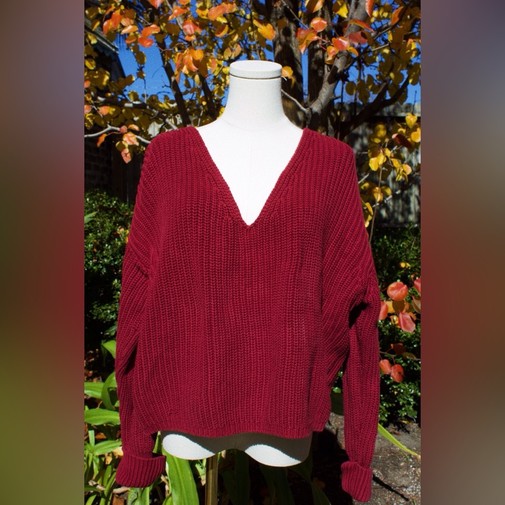 Oversized Cropped Sweater